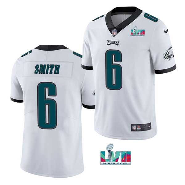 Men & Women & Youth Philadelphia Eagles #6 DeVonta Smith White Super Bowl LVII Patch Vapor Untouchable Limited Stitched Jersey->philadelphia eagles->NFL Jersey